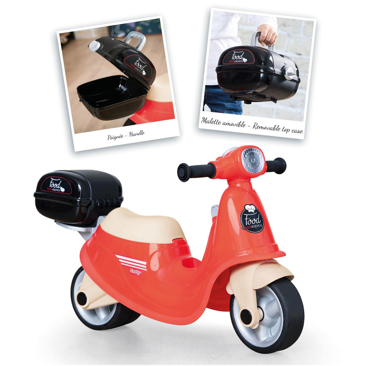 Smoby Scooter -Fahrt auf Food Express