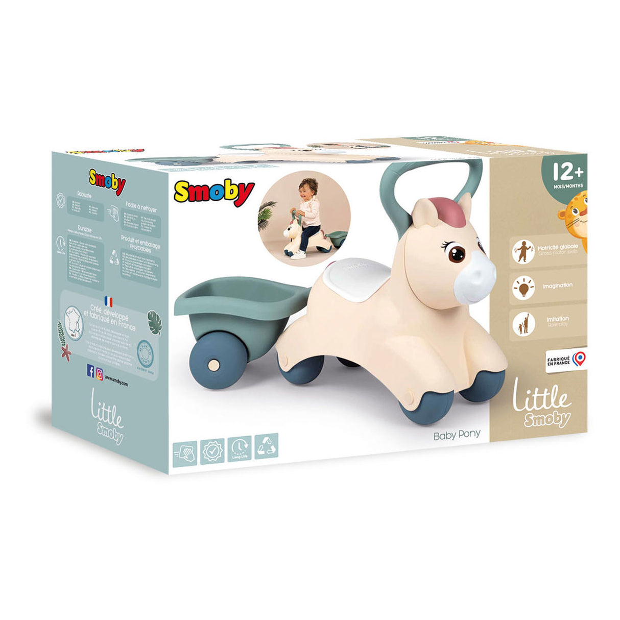 Smoby Little Baby Pony walking car