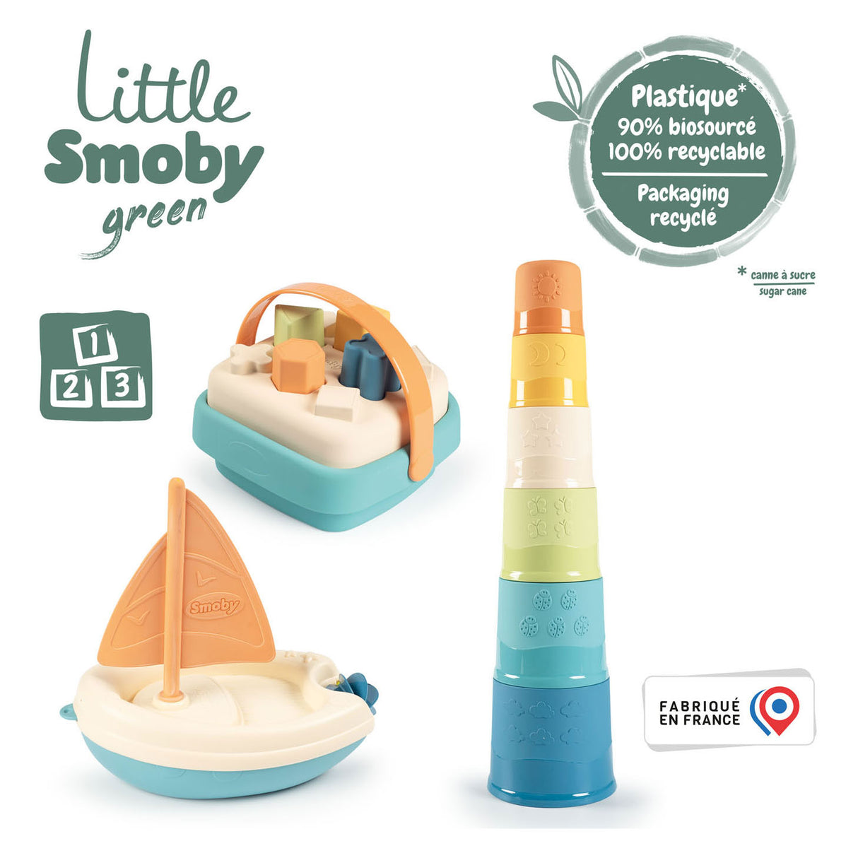 Smoby Little Green Bad und Baby Play Set 3dlg.