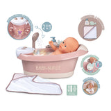 Smoby baby nurse bath with functions and accessories 3dlg.