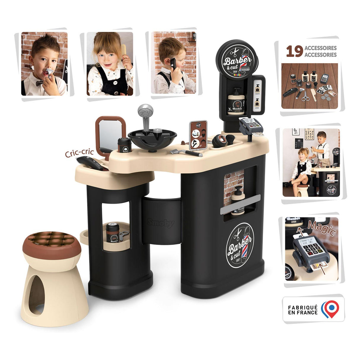 Smoby Barber Cut Friseur Store 19 Papes