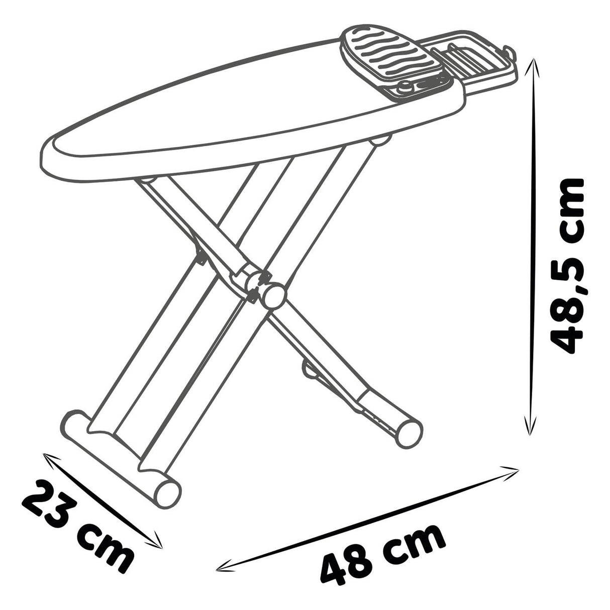 Tablero de planchado Smoby con hierro de 9 piezas