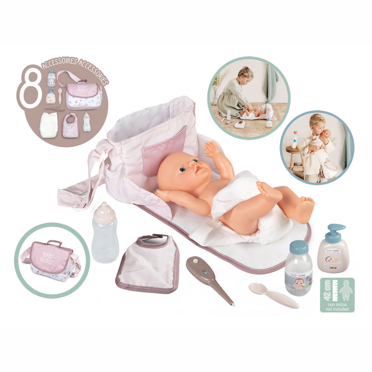 Fëmmert Puppelchen Infirmière Diaper Bag 8DLG.