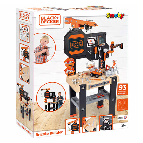 Smoby Black Decker Speelgoedwerkbank met Kraan, 94dlg.