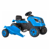 Smoby Farmer XL Steptractor mit Trailer Blau