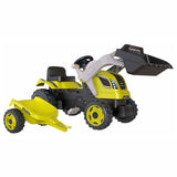 Smoby Farmer Max Stair Tractor con remolque verde