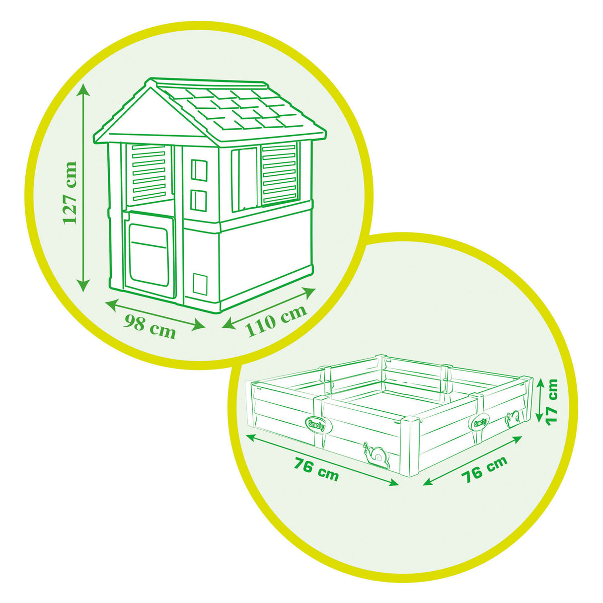 Smoby Square Speelhuis z piaskownicą