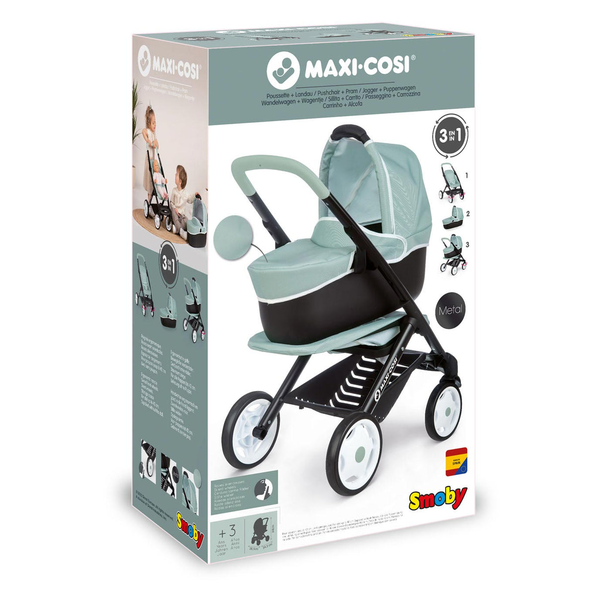 Smoby Maxi-Cosi Poppenwagen Sage 3in1