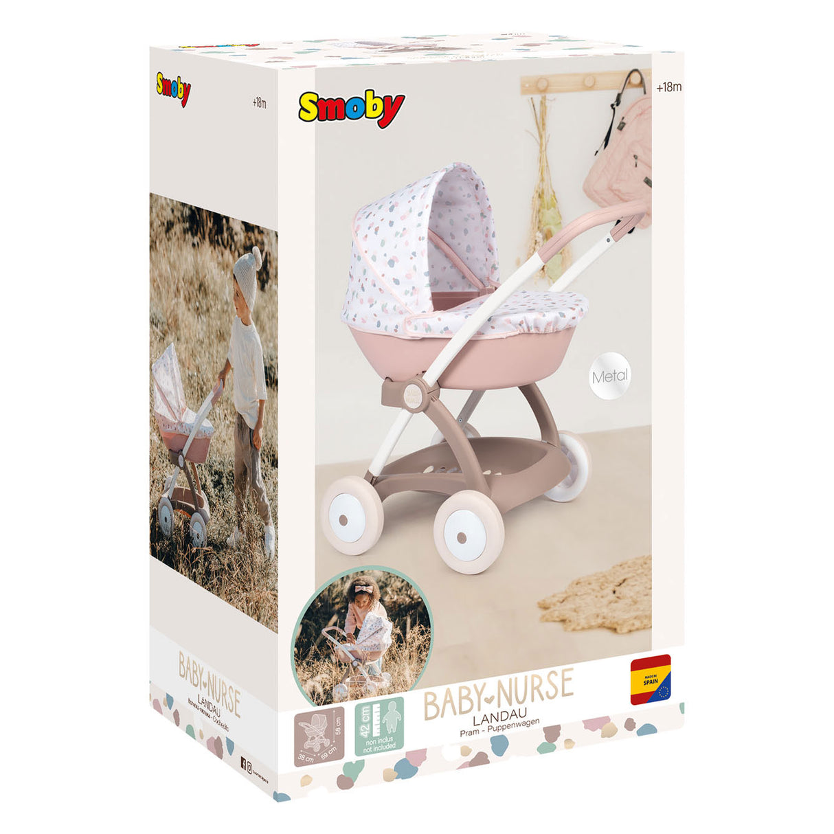 Poppenwagen per bambini smussati