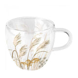 Ambiente double-walled glass waving grass