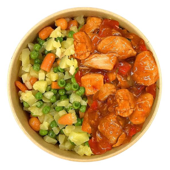 Complete menu carrot pea chicken pilaf 270gr. a8