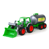 Cavallino Toys Cavallino -traktor med frontlaster og tankskip