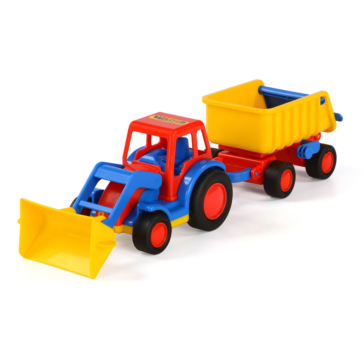 Cavallino Toys Toys Cavallino Basics Tractor z lopato in prikolico