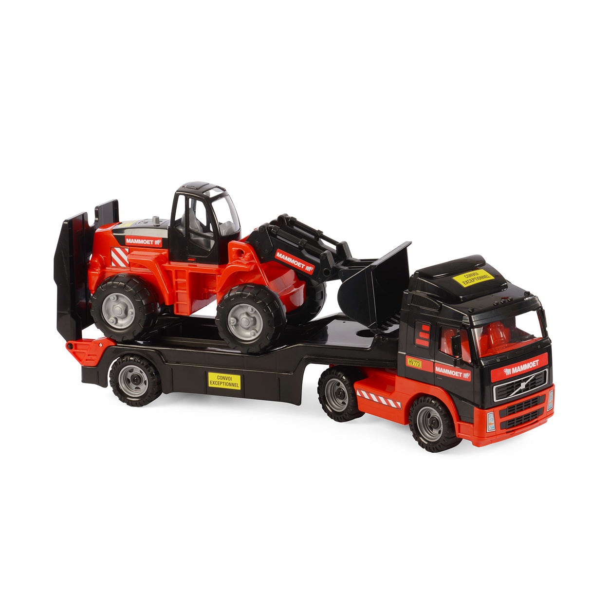 Mamoet Toys Toys Cavallino Mammoet Truck s prikolico in bagerjem