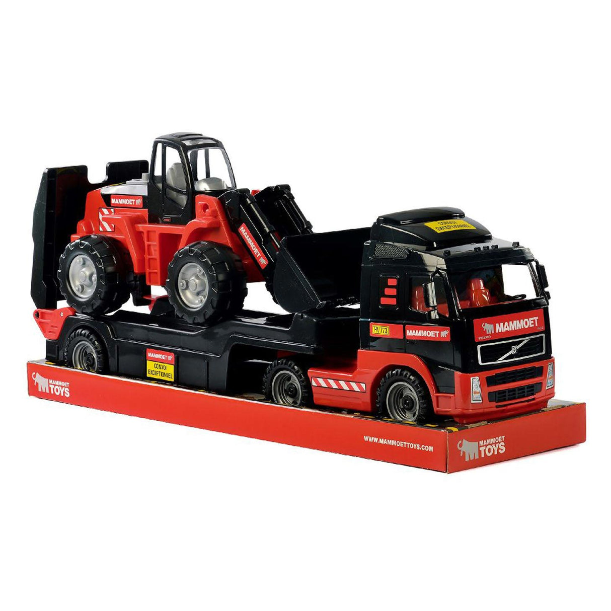 Mamoet Toys Toys Cavallino Mammoet Truck s prikolico in bagerjem