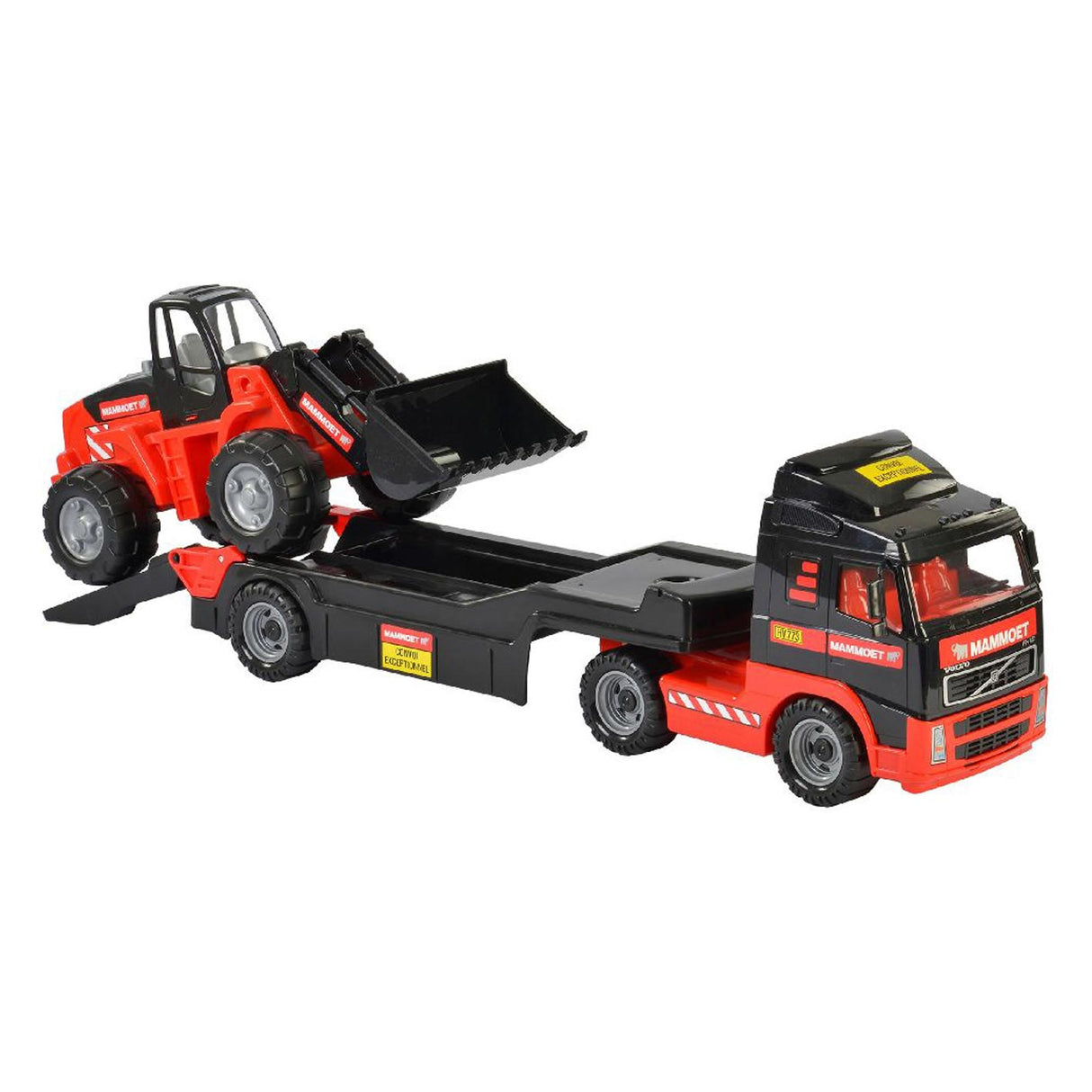 Mammoet Toys Cavallino Mammoet Truck mit Anhänger und Bagger