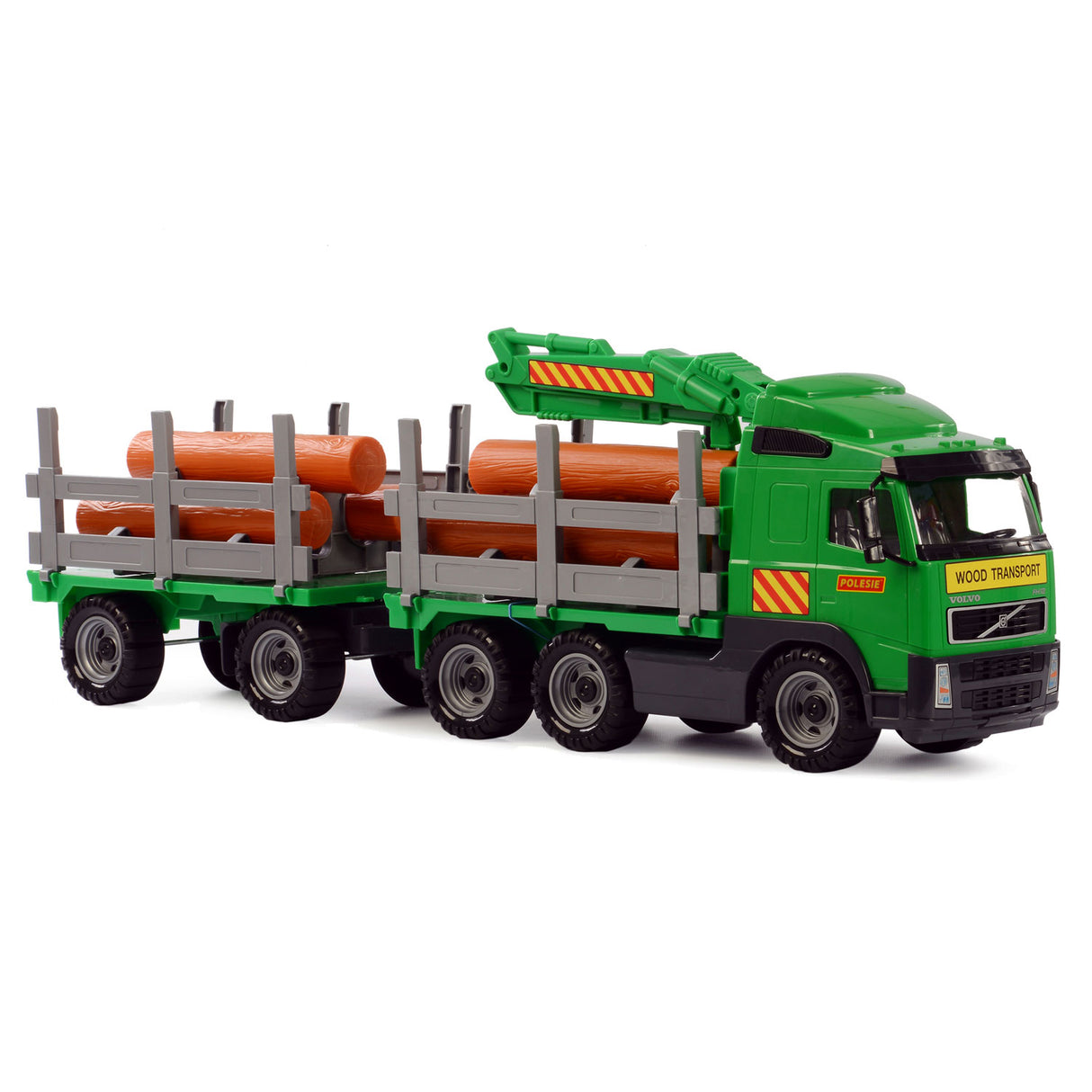 Cavallino Toys Cavallino Volvo Wood Transport Truck z przyczepą