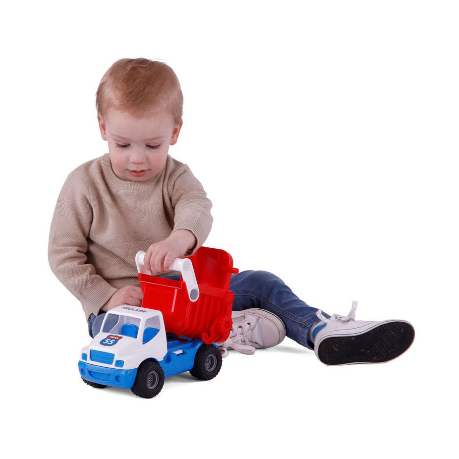 Cavallino Toys Cavallino Grip Kiepvrachtwagen met Rubberbanden, 26cm