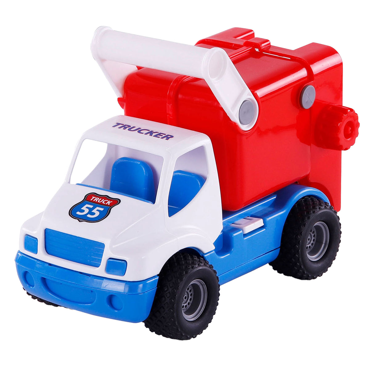 Cavallino Toys Cavallino Grip Garbage Truck med gummidekk, 29 cm