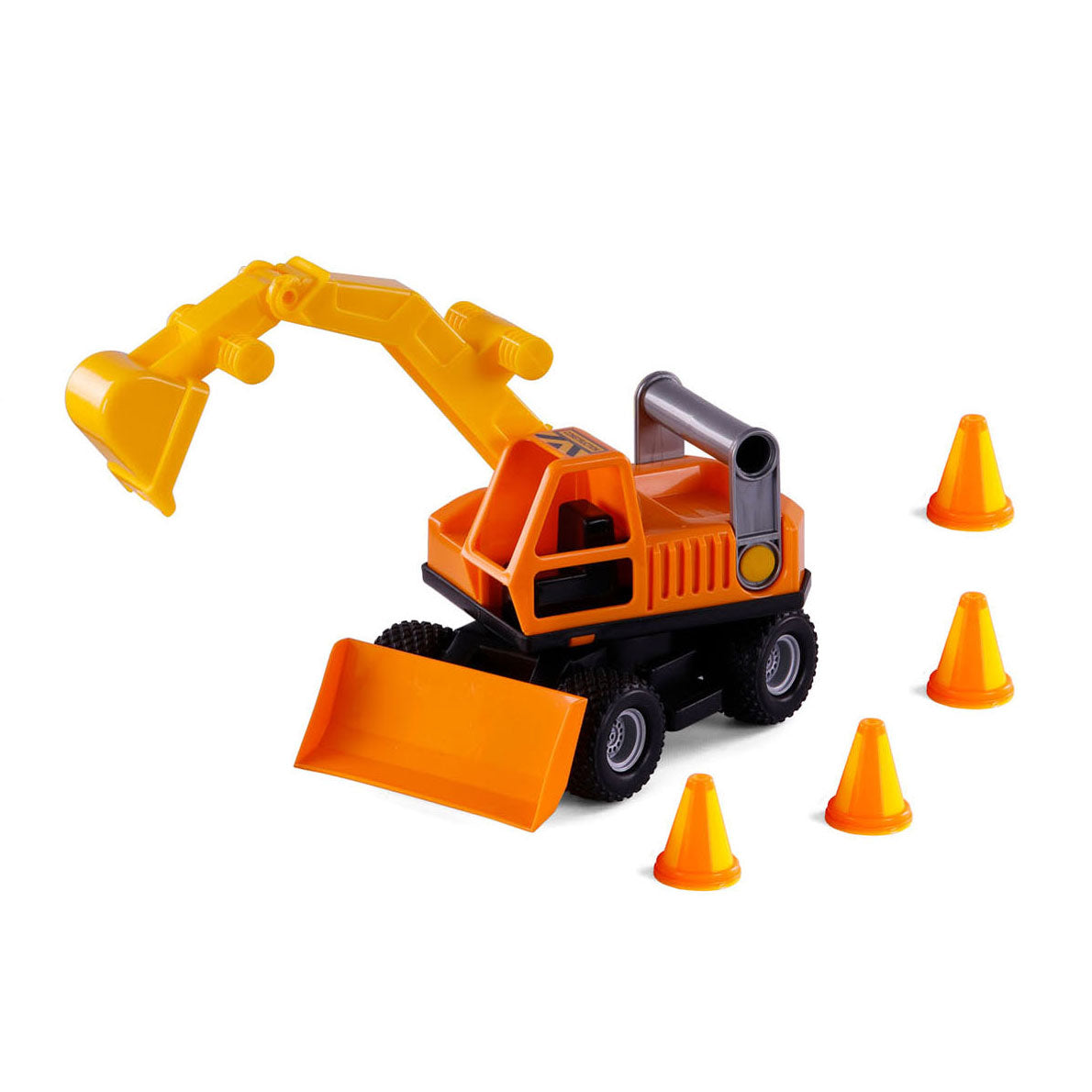 Cavallino Toys Cavallino Grip Excavator med gummidäck, 29 cm