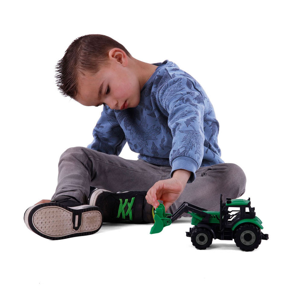 Cavallino Toys Cavallino Traktor mit Schaufelgrün, Skala 1:32