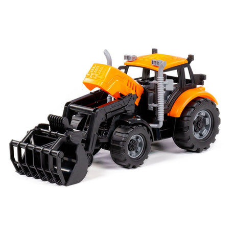 Cavallino -Traktor mit Ladegerät Gelb, Skala 1:32