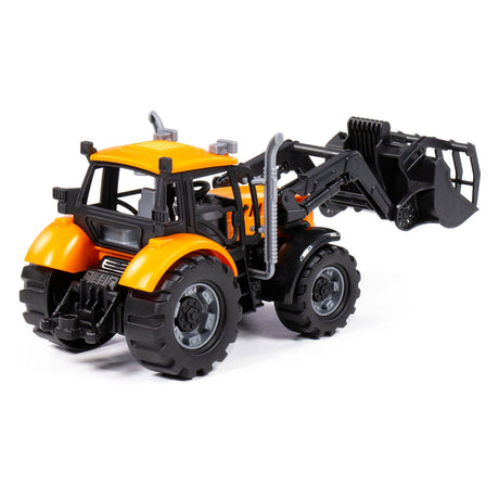 Cavallino -Traktor mit Ladegerät Gelb, Skala 1:32