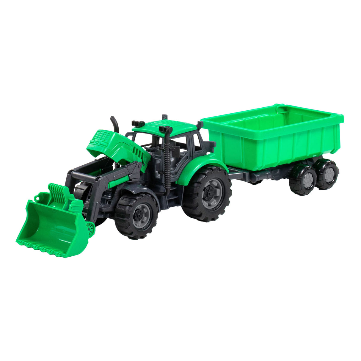 Cavallino Toys Cavallino traktor med oplader og leverer torturgrøn, skala 1:32