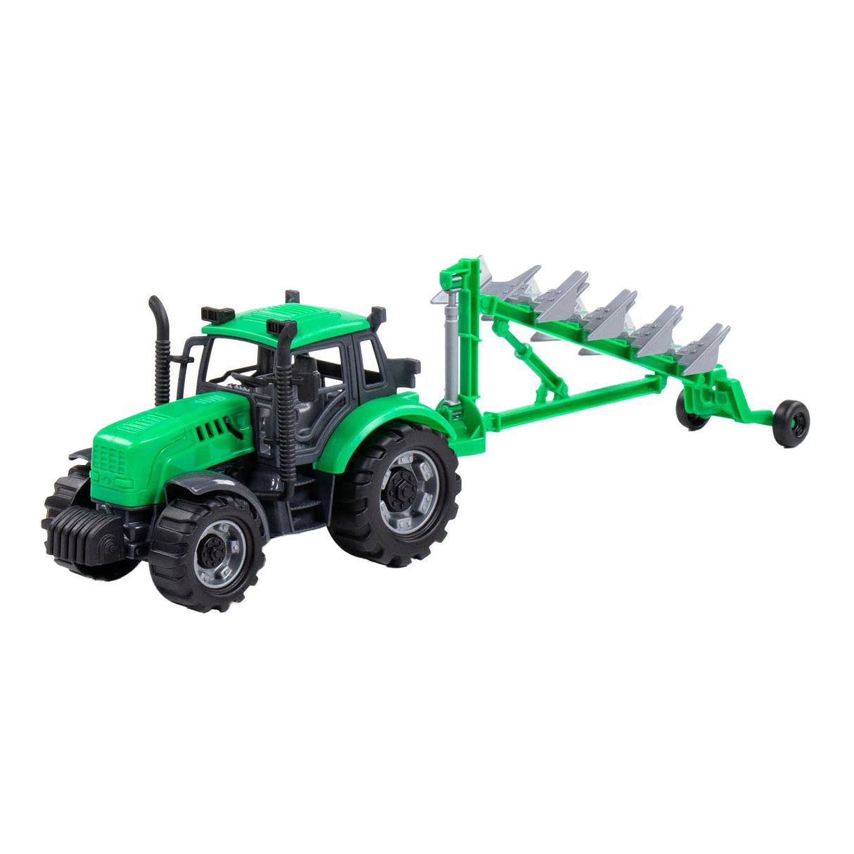 Cavallino Toys Cavallino Tractor con Ploeg Green, Scala 1:32