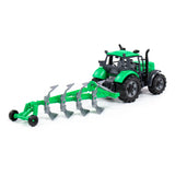 Cavallino Toys Cavallino Tractor with Ploeg Green, Scale 1:32