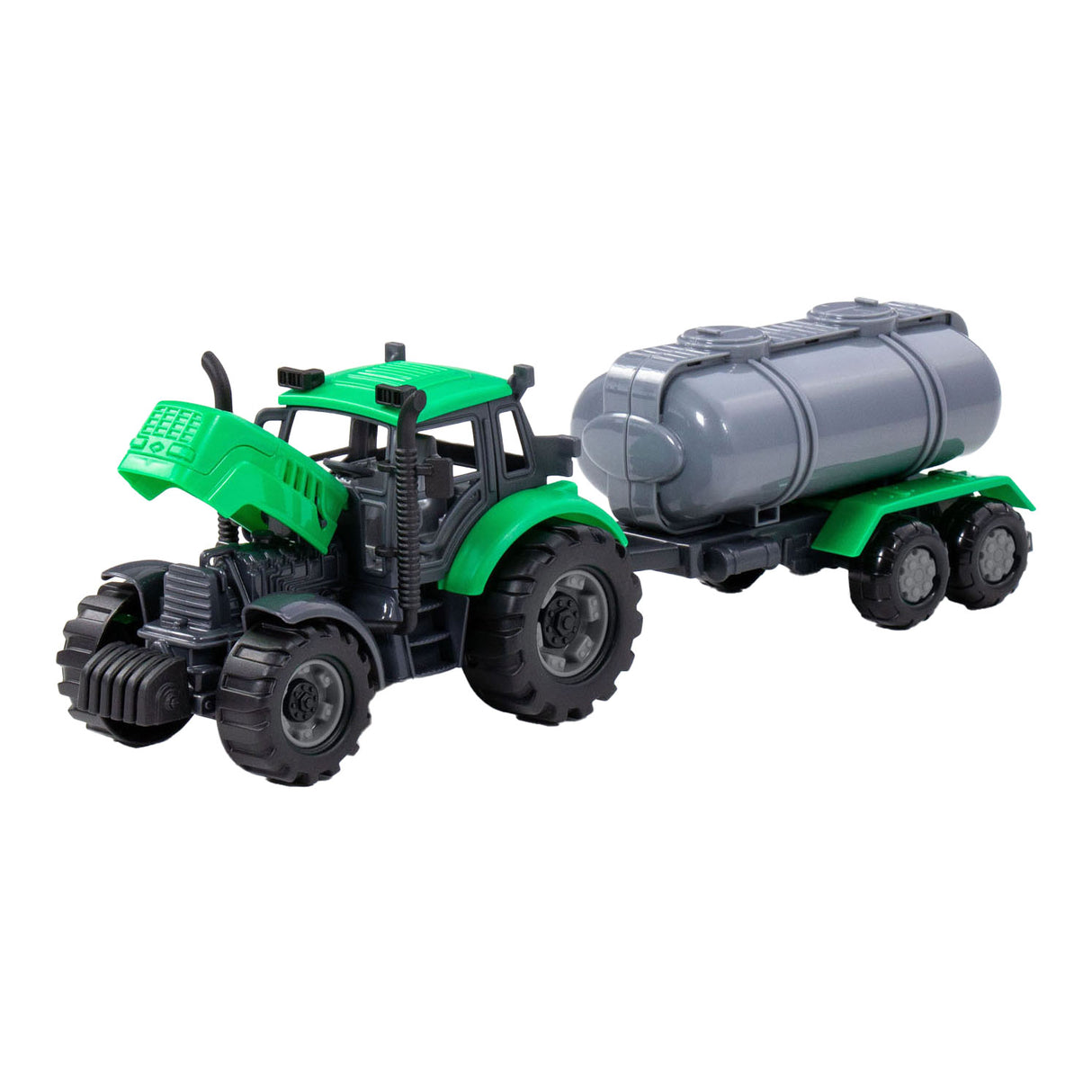 Cavallino Toys Traktor Cavallino z tankerjem zeleno, lestvica 1:32