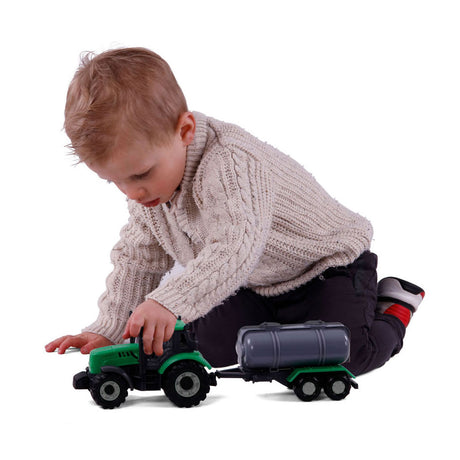 Cavallino -traktor med tankbilgrønn, skala 1:32