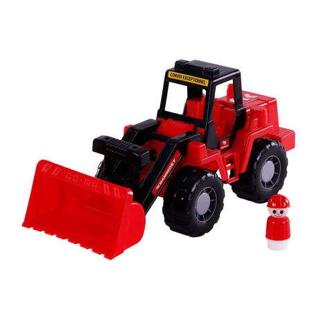 Cavallino Mammoet grävmaskin med lekfigur, 42,5 cm