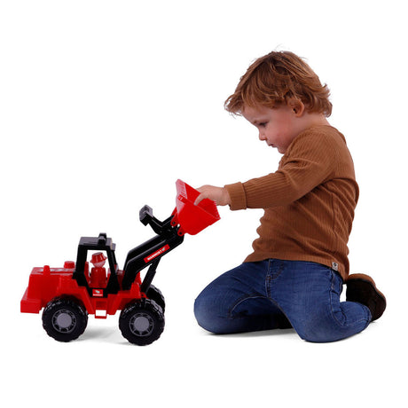 Cavallino Mammoet grävmaskin med lekfigur, 42,5 cm