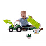 Cavallino Toys Cavallino XL Tractor Groen met KiepAanhangwagen en Emmerset, 9dlg.