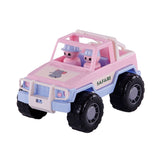 Cavallino Toys Cavallino Jeep pink with 2 play figures