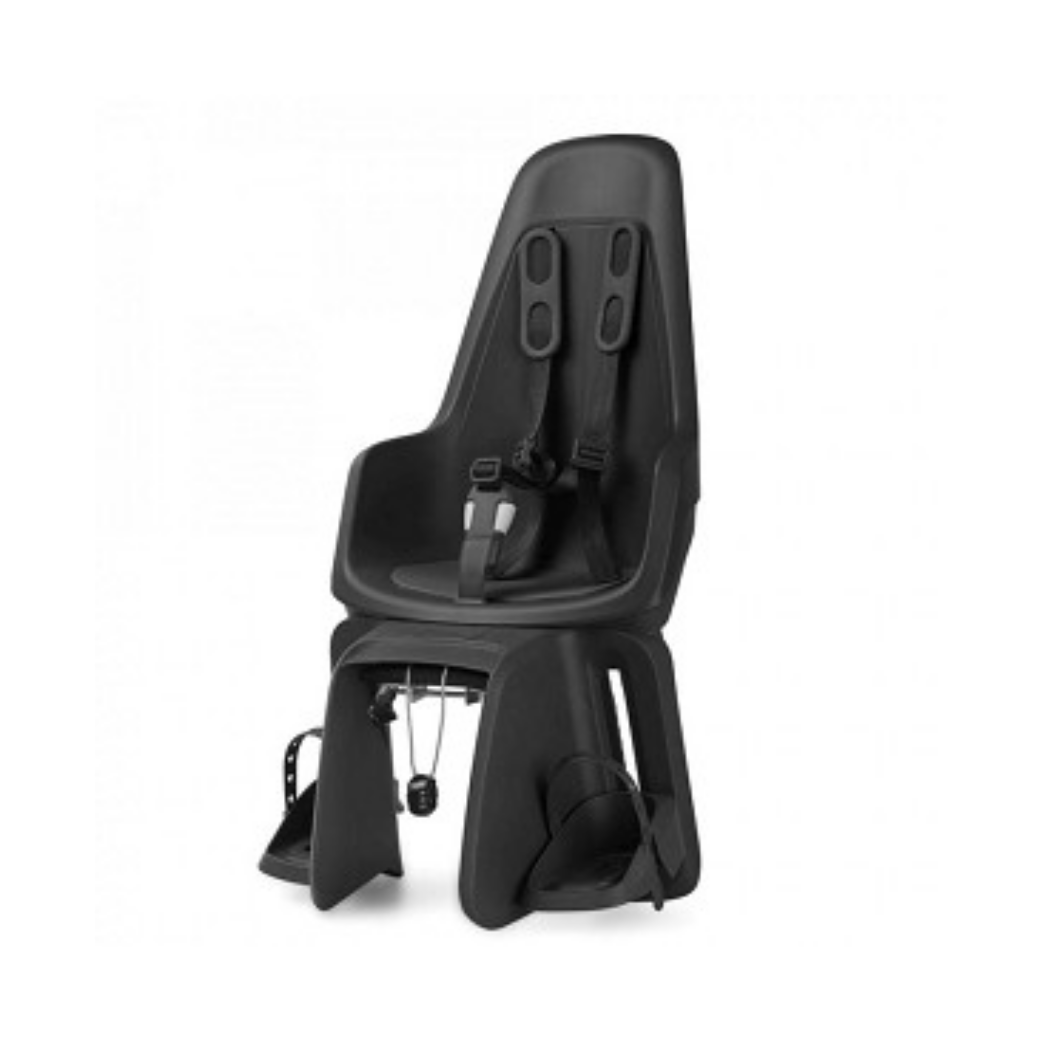 Bobike One Maxi Bicycle Seat bagefter med EB-D Carrier-bekræftelse Urban Black