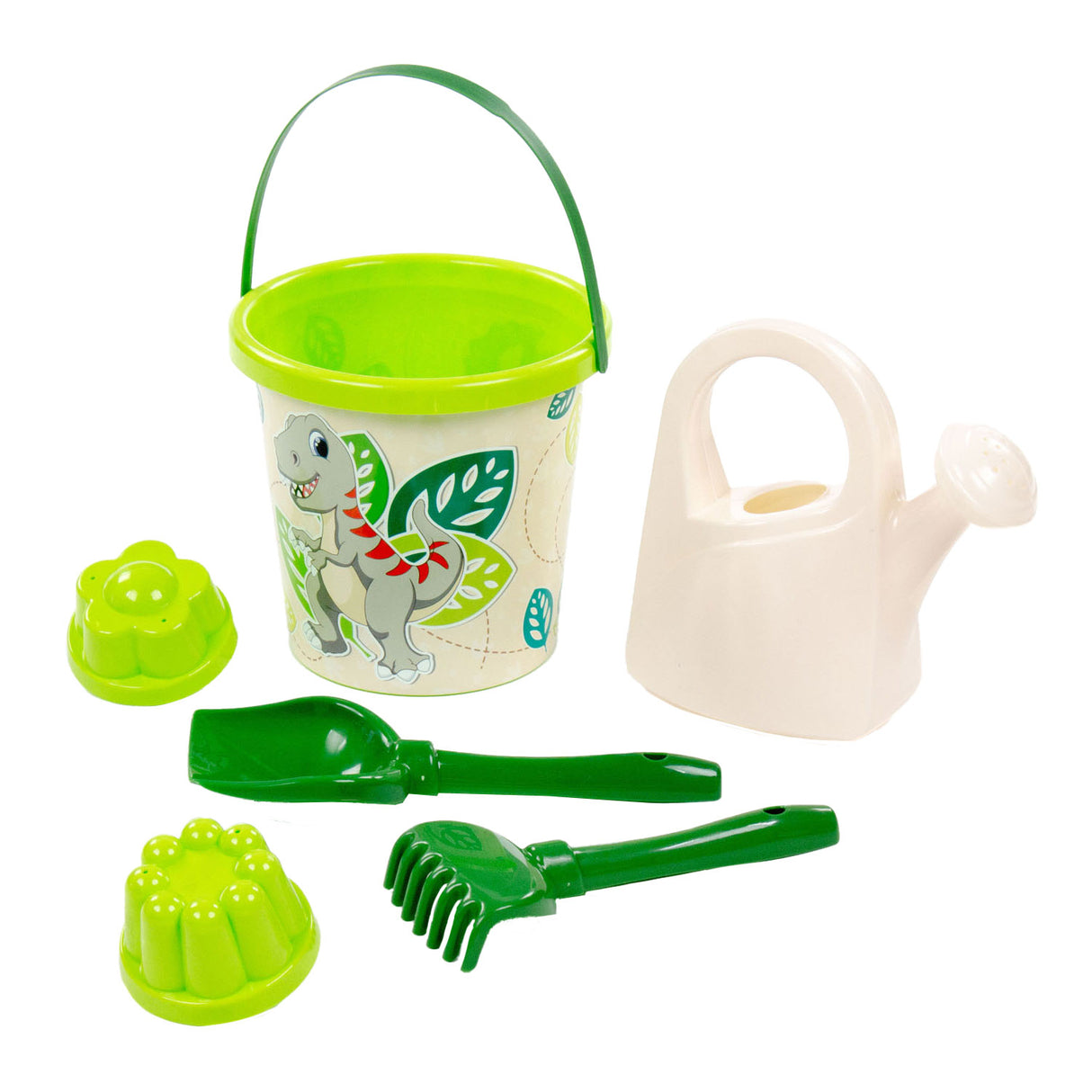 Cavallino Toys Cavallino XL Bucket Set med sandformer Dino, 8dlg.