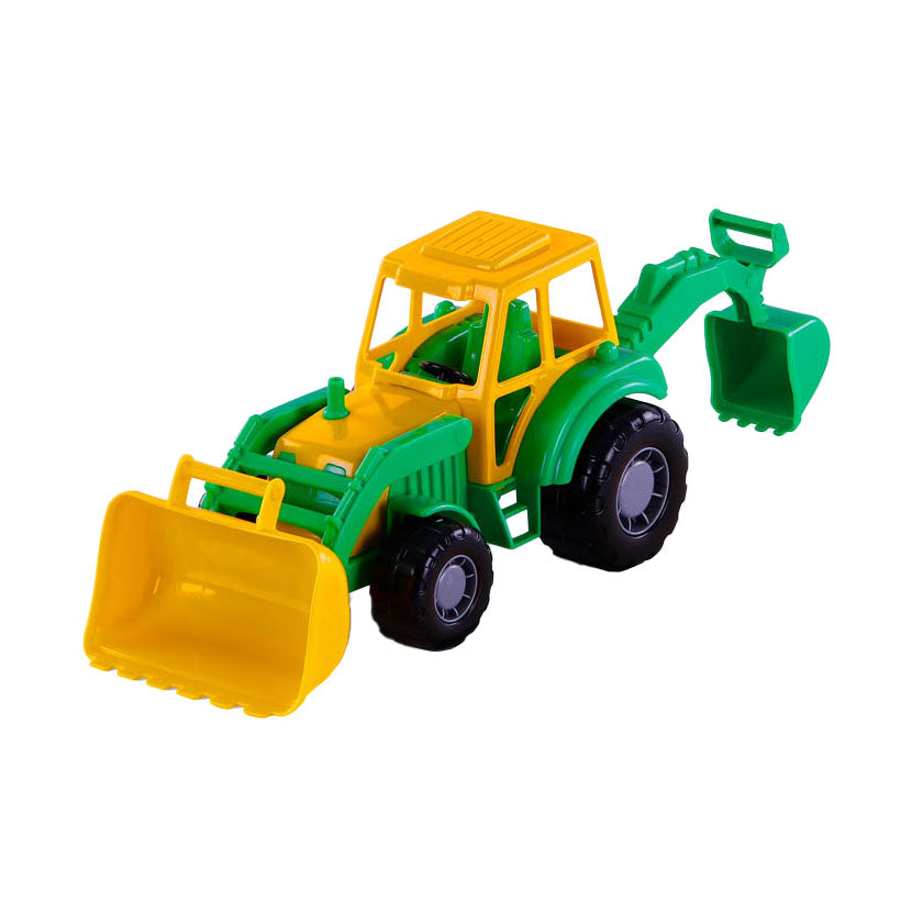 Toys Cavallino Toys Cavallino Junior Excavator Tractor Green