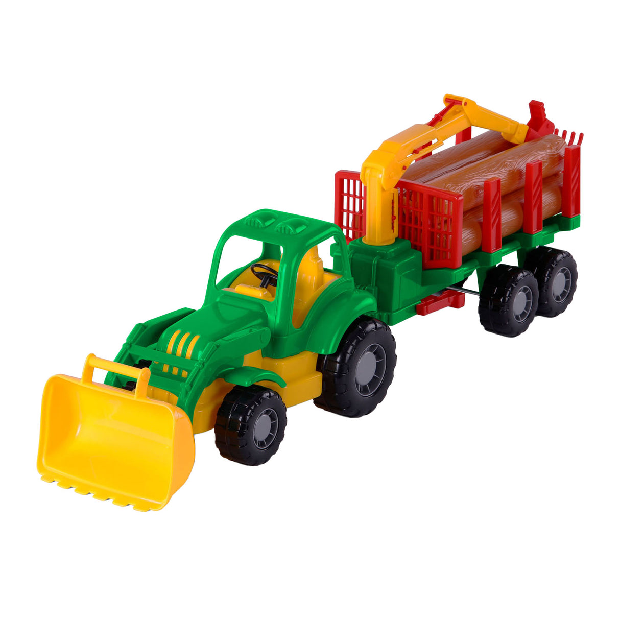 Cavallino Toys Cavallino klassisk traktor med trailer og træ, 61 cm