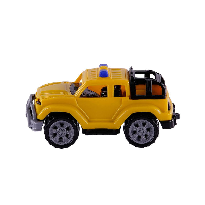 Cavallino Toys Trendi Jeep Geel, 22 cm