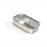 Papstar aluminum bowls 1ltr with lid10 pcs
