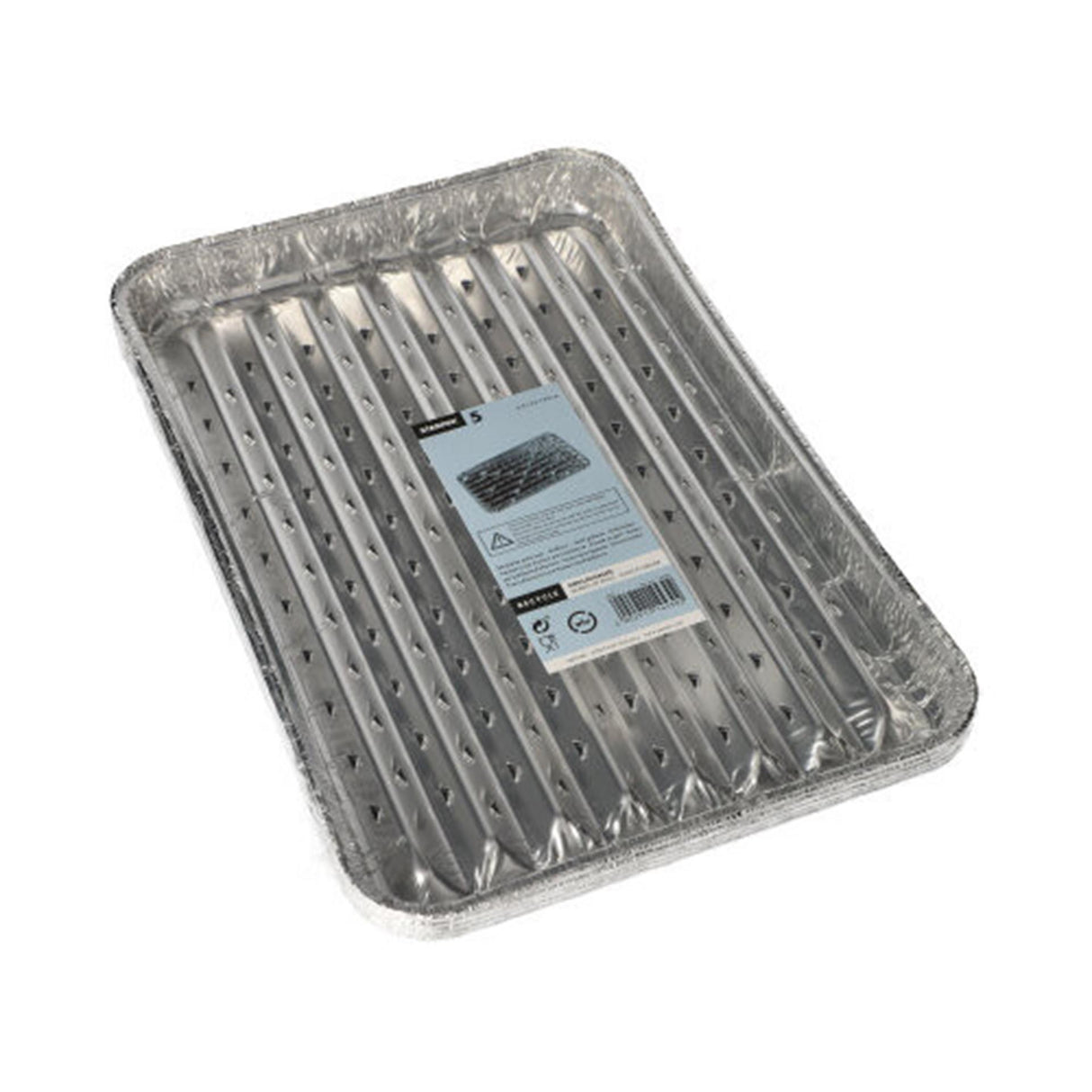 Papstar Aluminiumgrillteller, Pack à 5, 34,5x22,4
