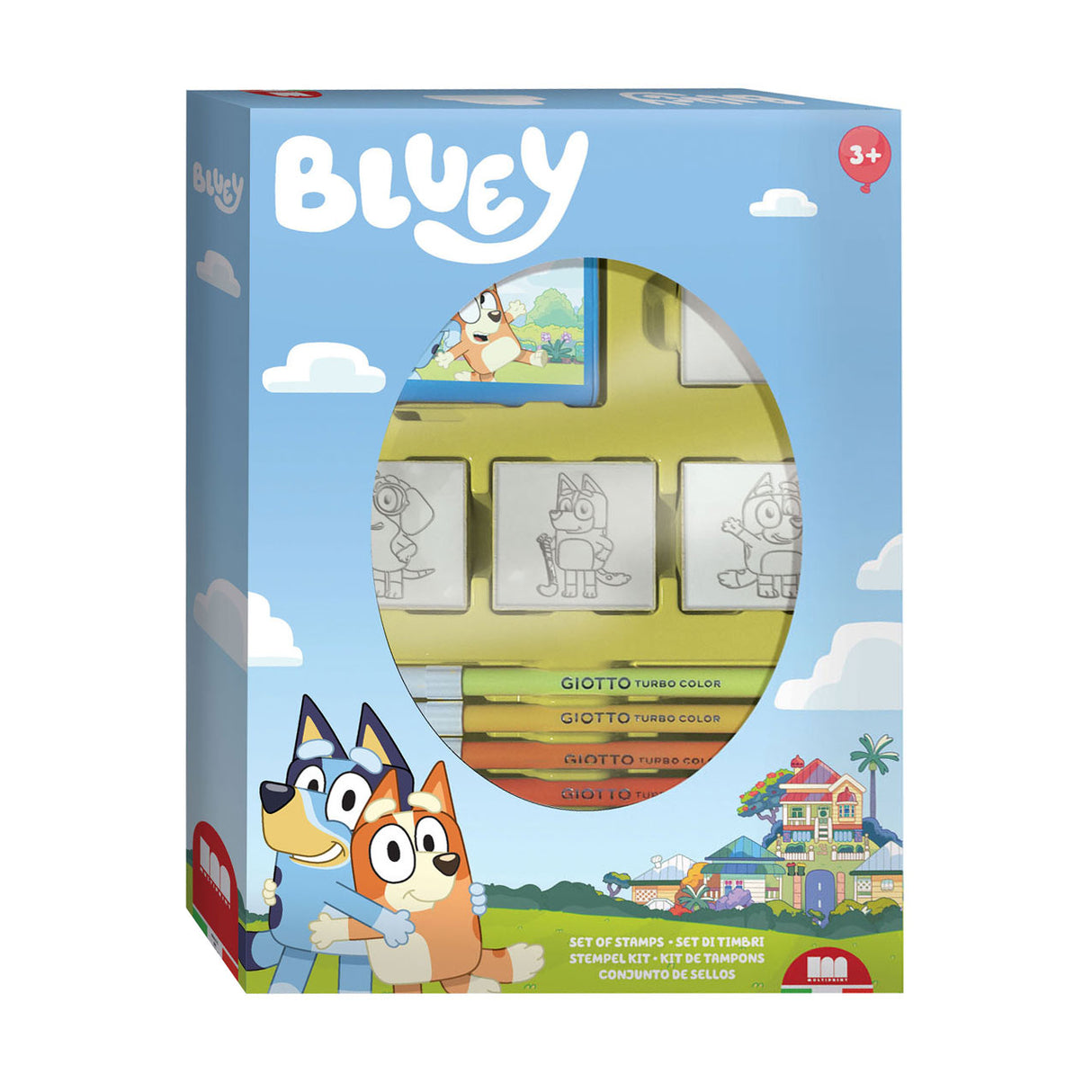 Set MULTIONPRITS Bluey Stamp Set se 4 známkami