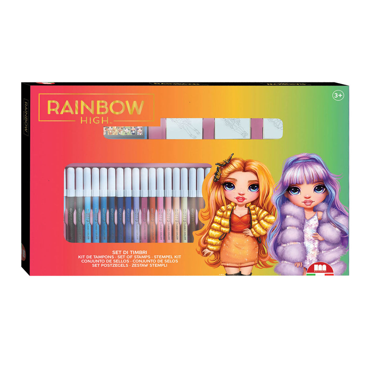 Multiprint Rainbow High Farf Set mit Briefmarken, 41DLG.