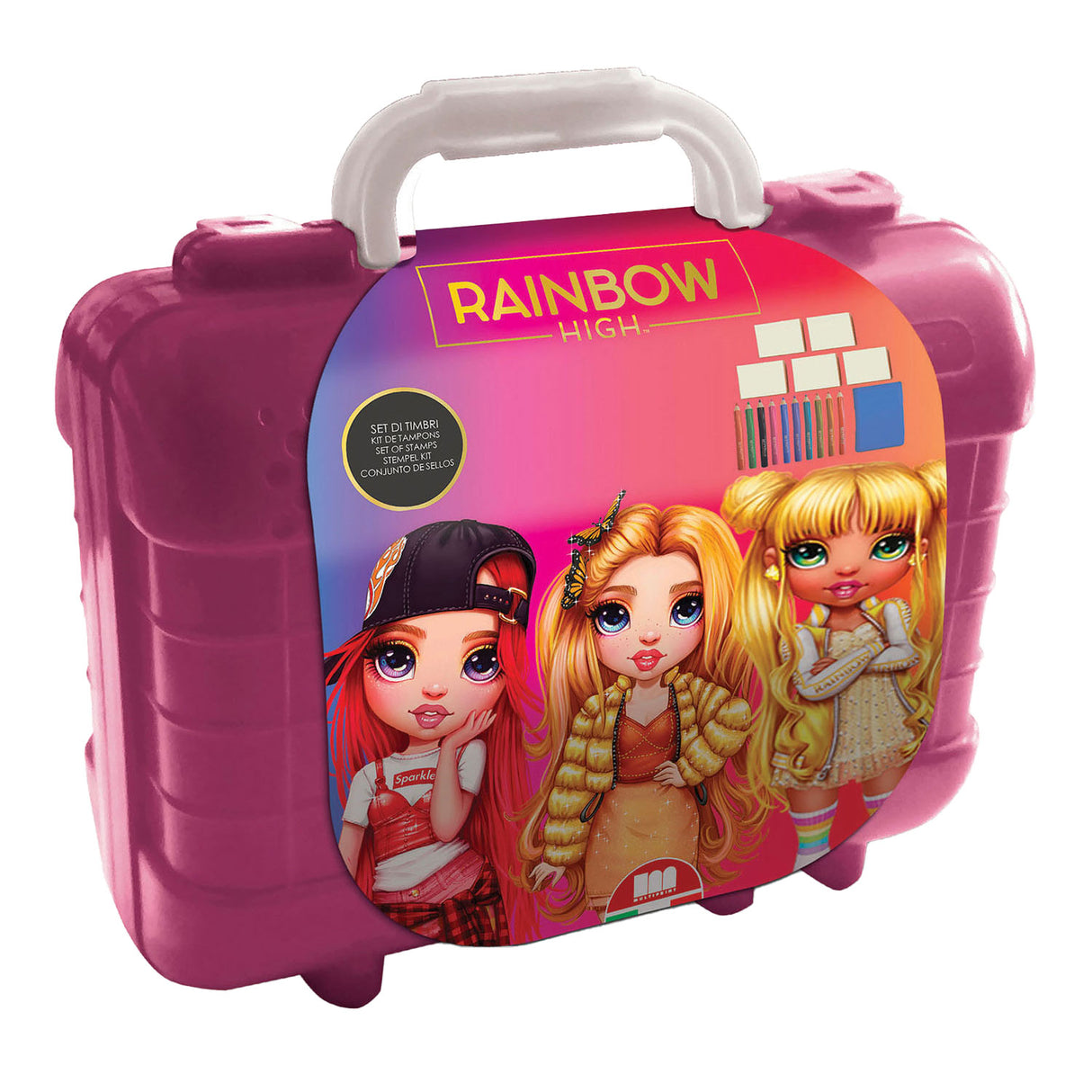 Multiprint Rainbow High Travel Stamping Color case