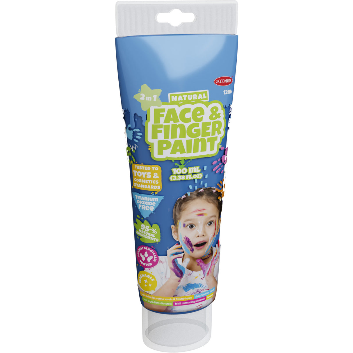 Boti Natural Face Fingerpaint Rurpt - Blue, 100 ml