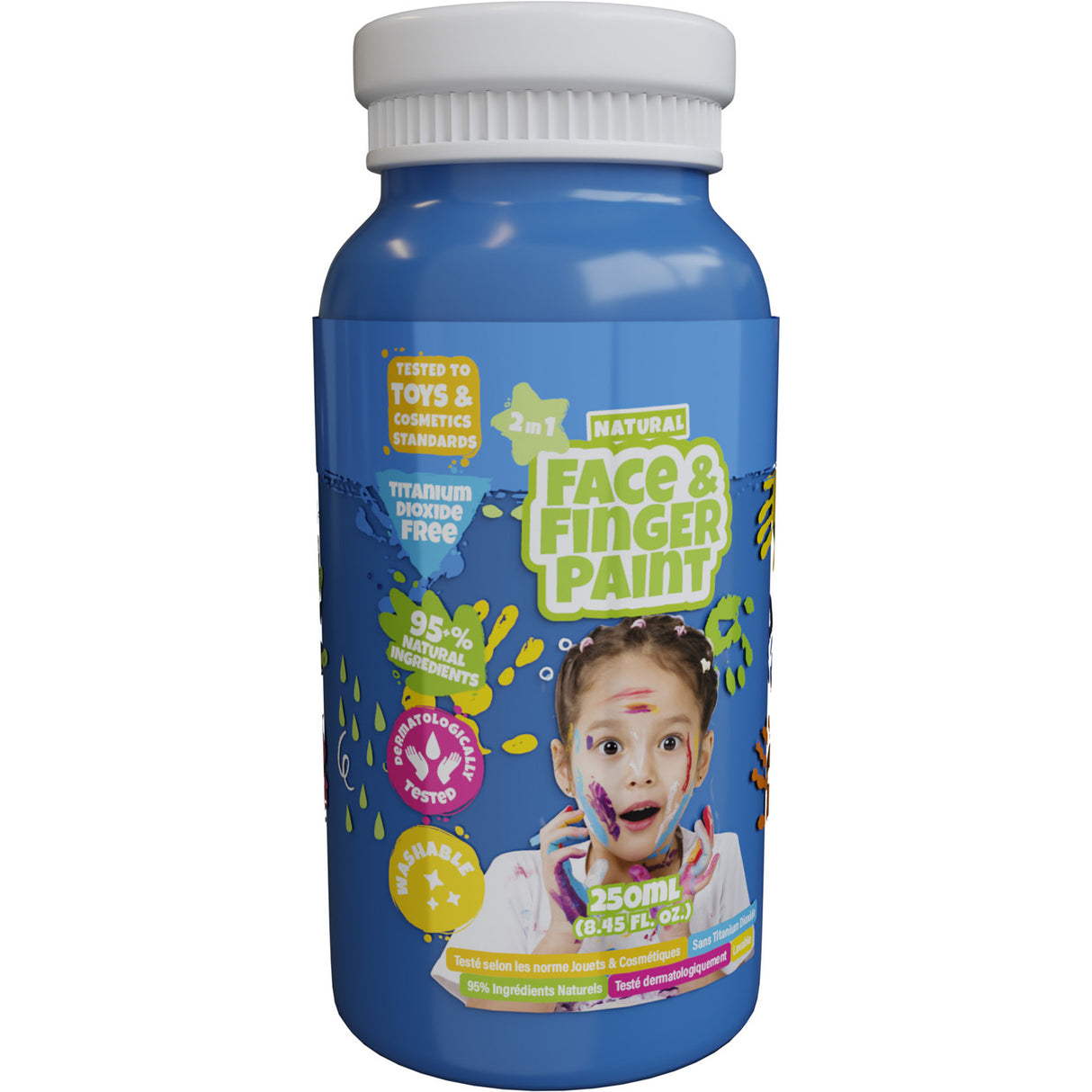 Boti Natural Face FingerPaint steklenica - modra, 250ml