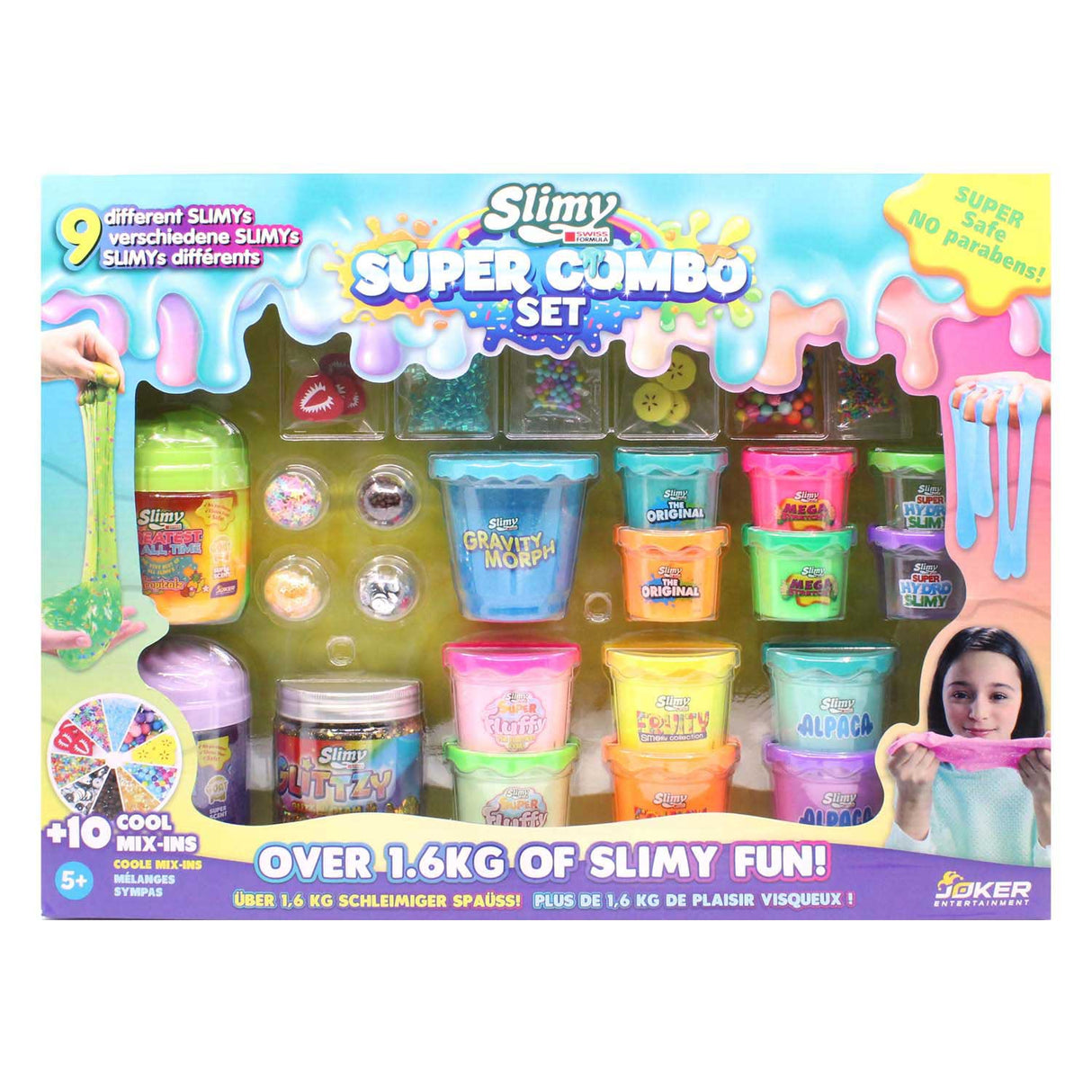 Joker slime super combo set - 1,6 kg barvita zabava.