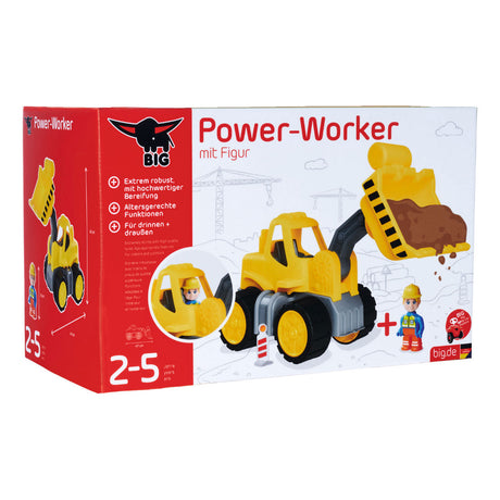 Big Power Worker Midi Rad Loader Shove mat Figur